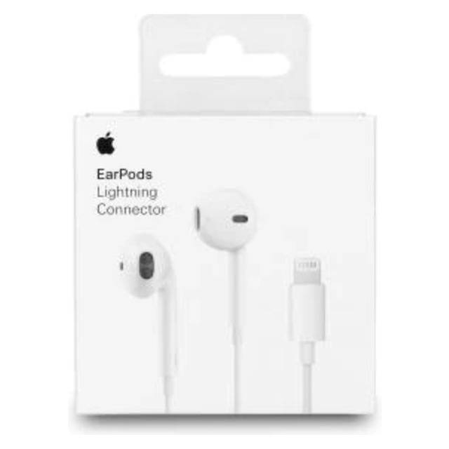 سماعات Apple EarPods Lightning سلكية مع ميكروفون أبيض - 4