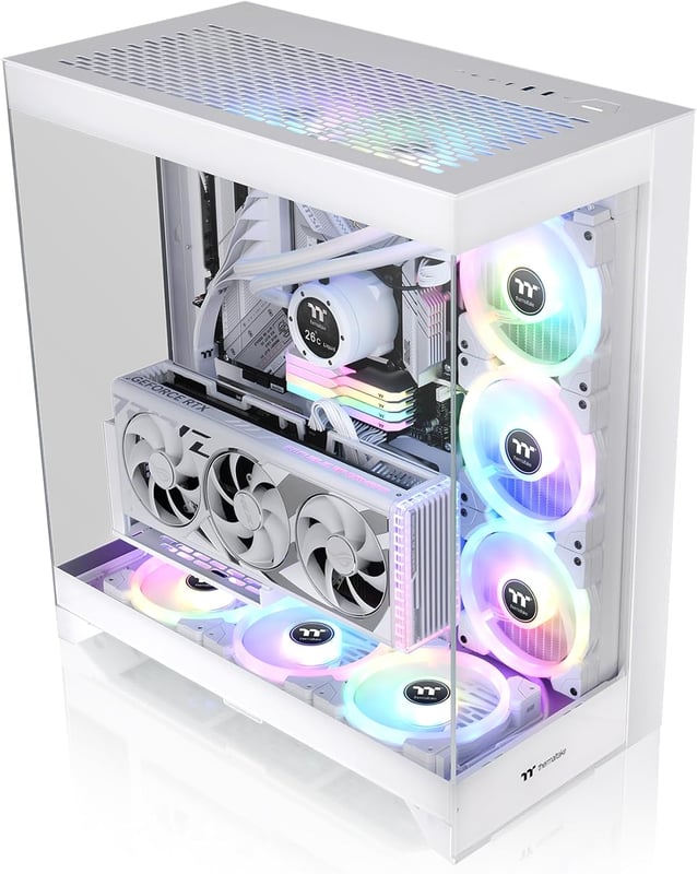 Thermaltake CTE E550 TG Mid-Tower ATX Case Snow White - 14