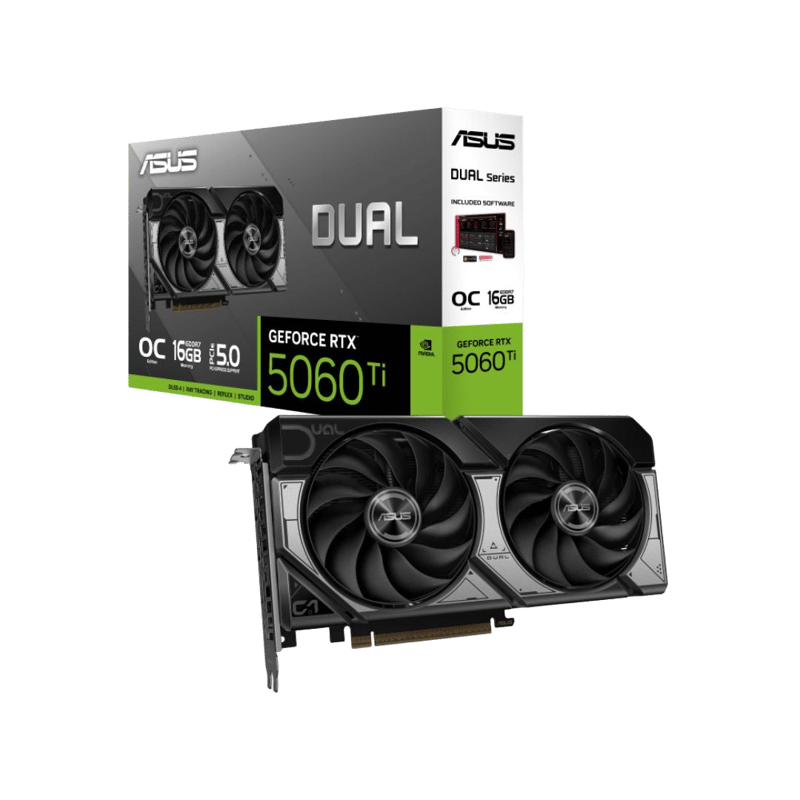 كارت شاشة ASUS Dual GeForce RTX 5060 Ti 16GB GDDR7 OC Edition - 6