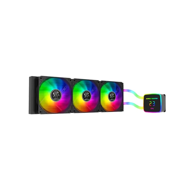 مبرد Games Master LZ360 Plus 360mm AIO سائل أسود - 4