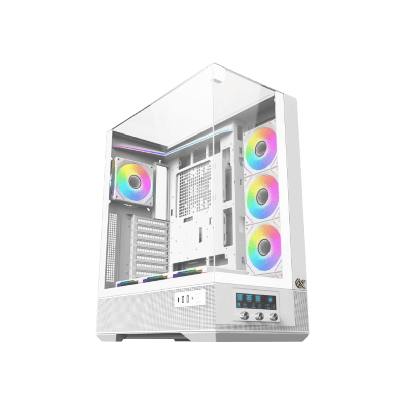 XIGMATEK Vision Pro Arctic Mid-Tower ATX Case White Tempered Glass - 8