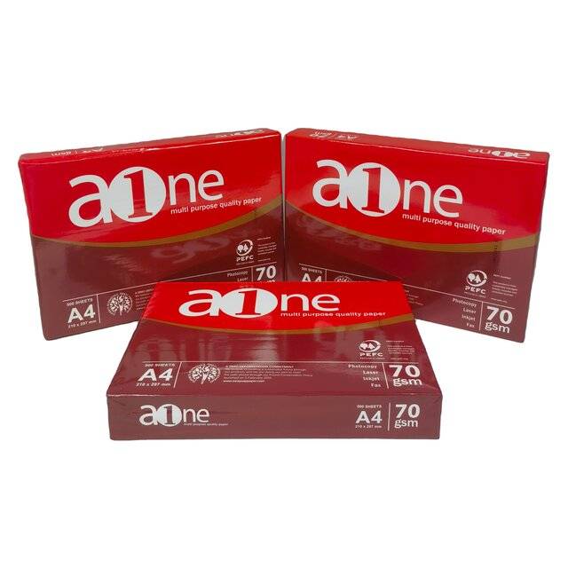 اكسسوار A One ورق A4 70gsm 500 ورقة - 4