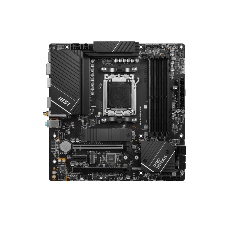 لوحة أم MSI PRO B650M-A AMD B650 AM5 Micro-ATX DDR5 WiFi - 4