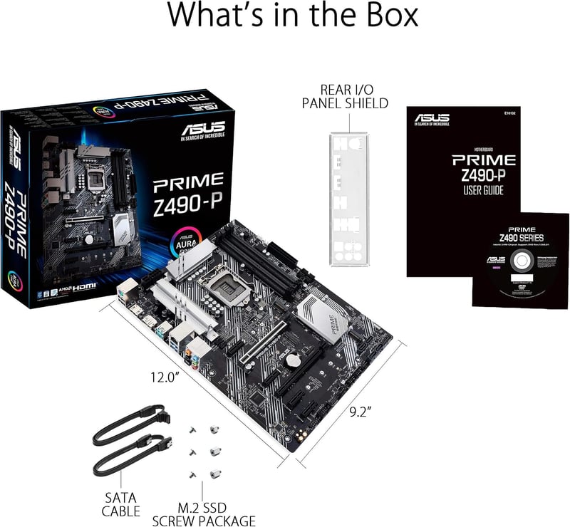 ASUS PRIME Z490-P LGA 1200 ATX Motherboard - 7