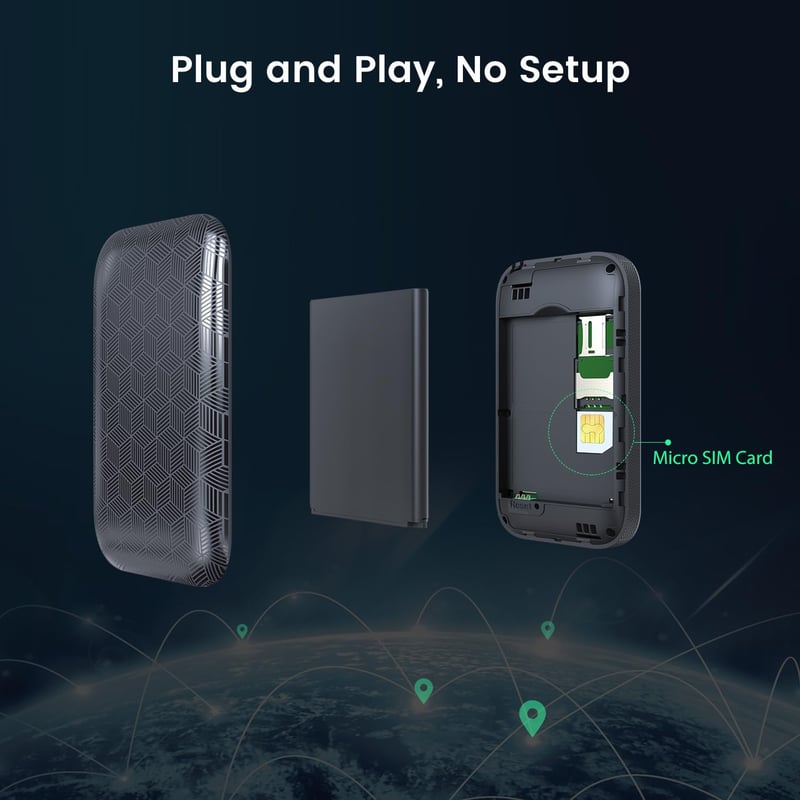 Tenda 4G180 4G LTE 150Mbps Mobile Wi-Fi 6 Router - 4