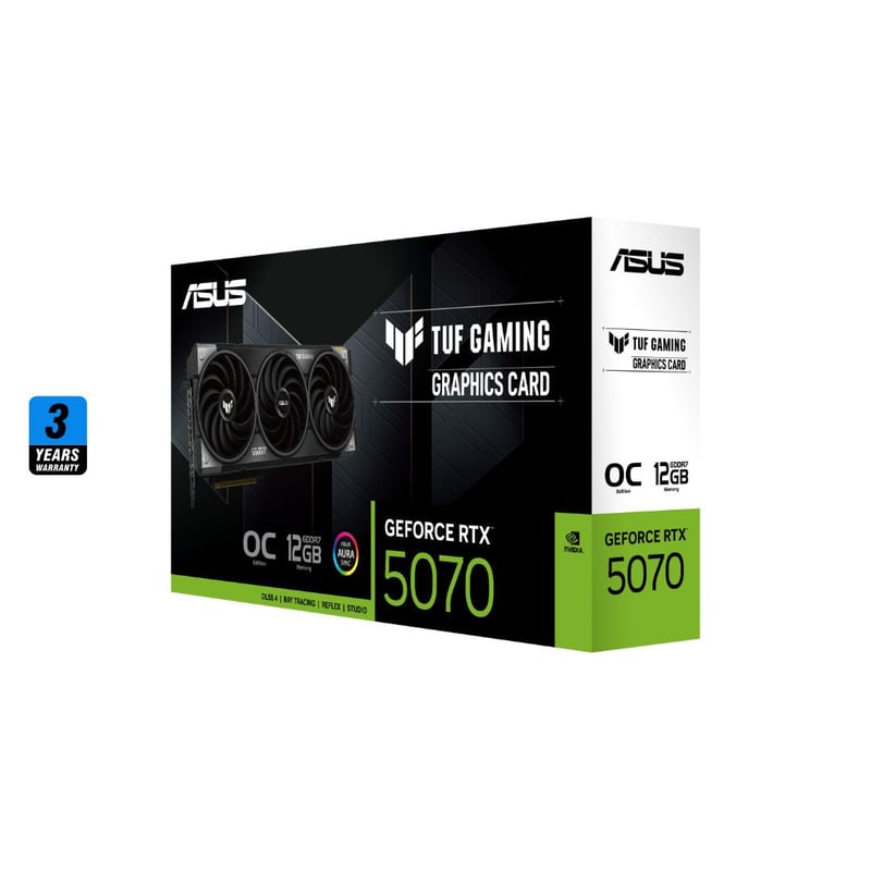 كارت شاشة ASUS TUF Gaming GeForce RTX 5070 12GB GDDR7 OC Edition - 7