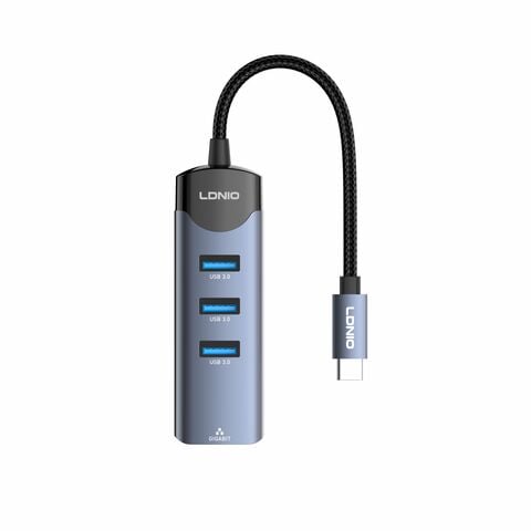 LDNIO DS-144C 4-Port USB 3.0 USB Hub Gray - 5