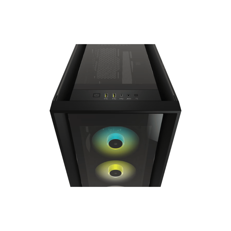 كيس Corsair iCUE 5000X Mid-Tower Black Tempered Glass RGB - 5