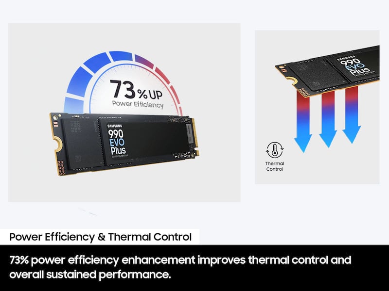 SSD سامسونج 990 Evo 2TB NVMe M.2 PCIe أسود - 14