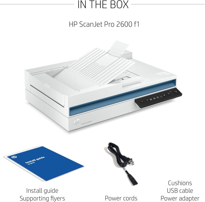 HP ScanJet Pro 2600f1 A4 Duplex Scanner 25ppm 600dpi ADF - 8