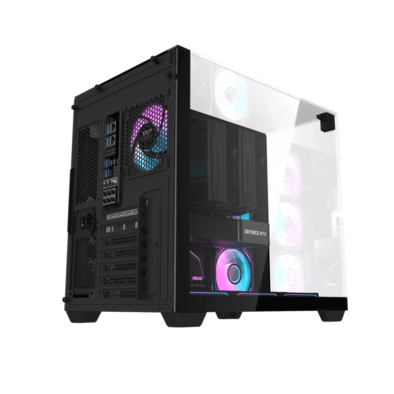 DarkFlash TH285 Mid-Tower ATX Case Black Tempered Glass - 2