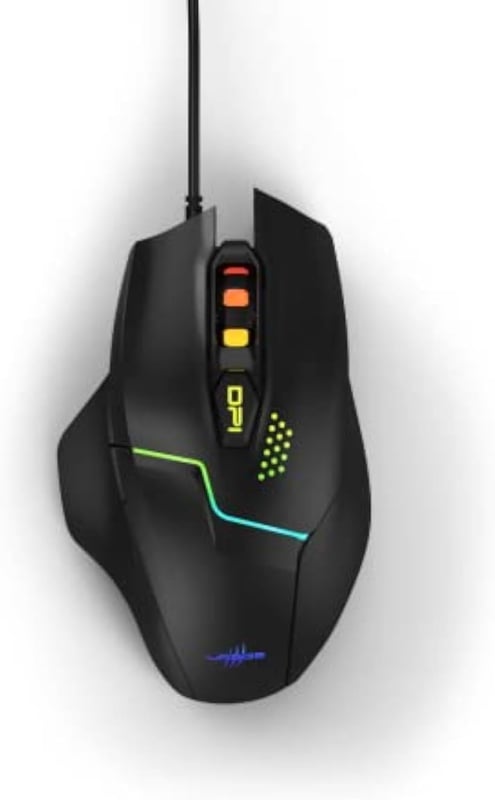 uRage Reaper 111 Gaming Mouse + Exodus 300 Gaming Keyboard Bundle , 7000 DPI Optical Mouse | 500Hz Polling , 6 Programmable Buttons , RGB Lighting , Illuminated Wired Keyboard , USB – Black - 5