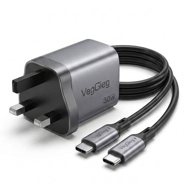 شاحن VegGieg V-M117 30W GaN USB-C - 3