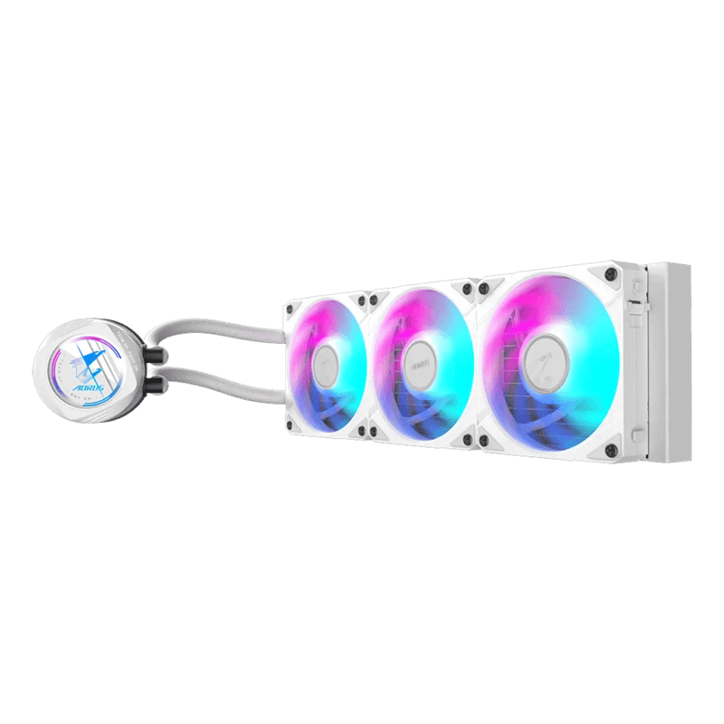 مبرد Gigabyte AORUS Waterforce II 360mm AIO سائل أبيض - 6