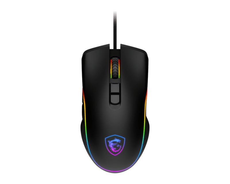 ماوس MSI Forge GM300 7200 DPI RGB USB أسود - 1