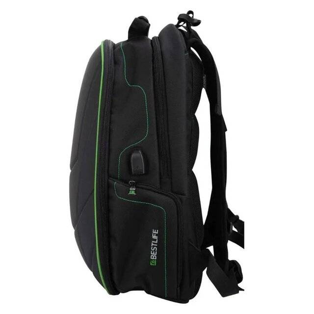 شنطة Bestlife BB-3332GE 17″ Black/Green - 2