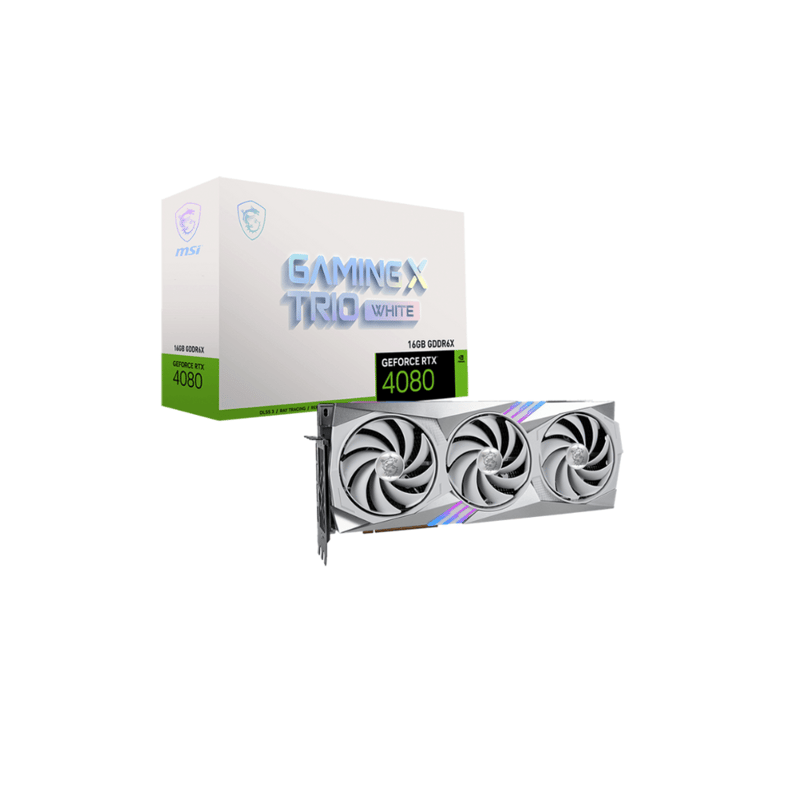 MSI Gaming X Trio GeForce RTX 4080 16GB GDDR6X White - 1