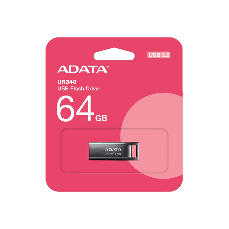 فلاش ADATA UR340 64GB USB 3.2 أسود - 8