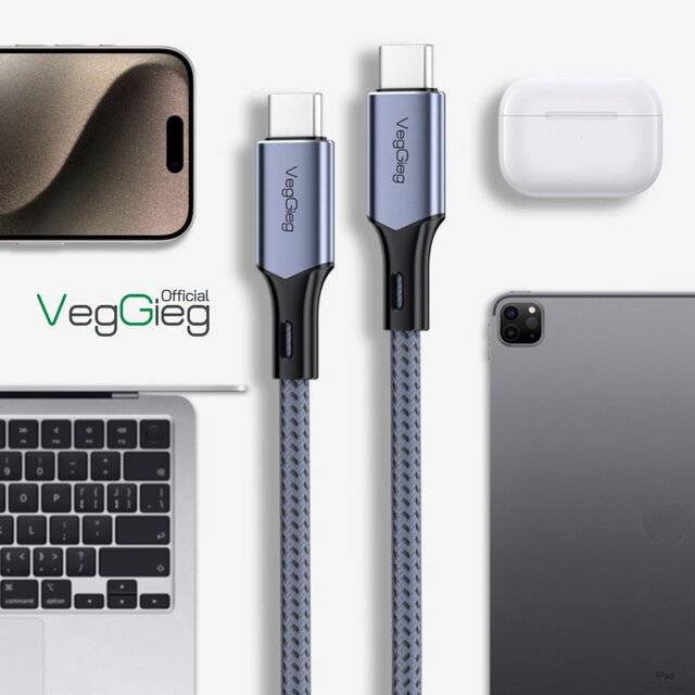 كيبل VegGieg USB-C إلى USB-C 1.2m - 4