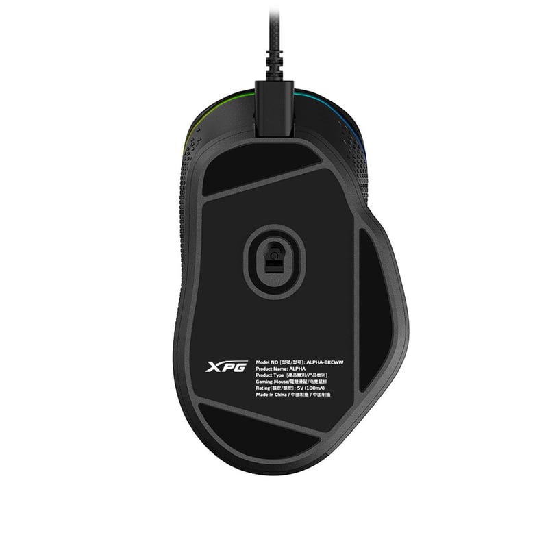 ماوس XPG Alpha 16000 DPI USB-C RGB أسود - 6