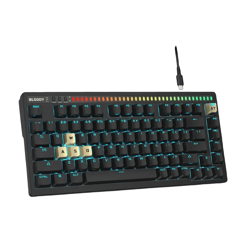 Bloody AT75 Alpha Optical Switch Wired Gaming Keyboard 75% - 11
