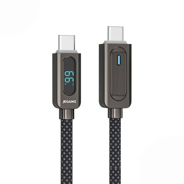 كيبل Jeqang USB-C إلى USB-C 66W 1m - 1