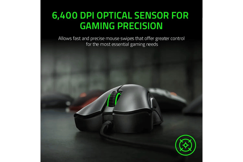 ماوس Razer DeathAdder Essential 6400 DPI سلكي - 8