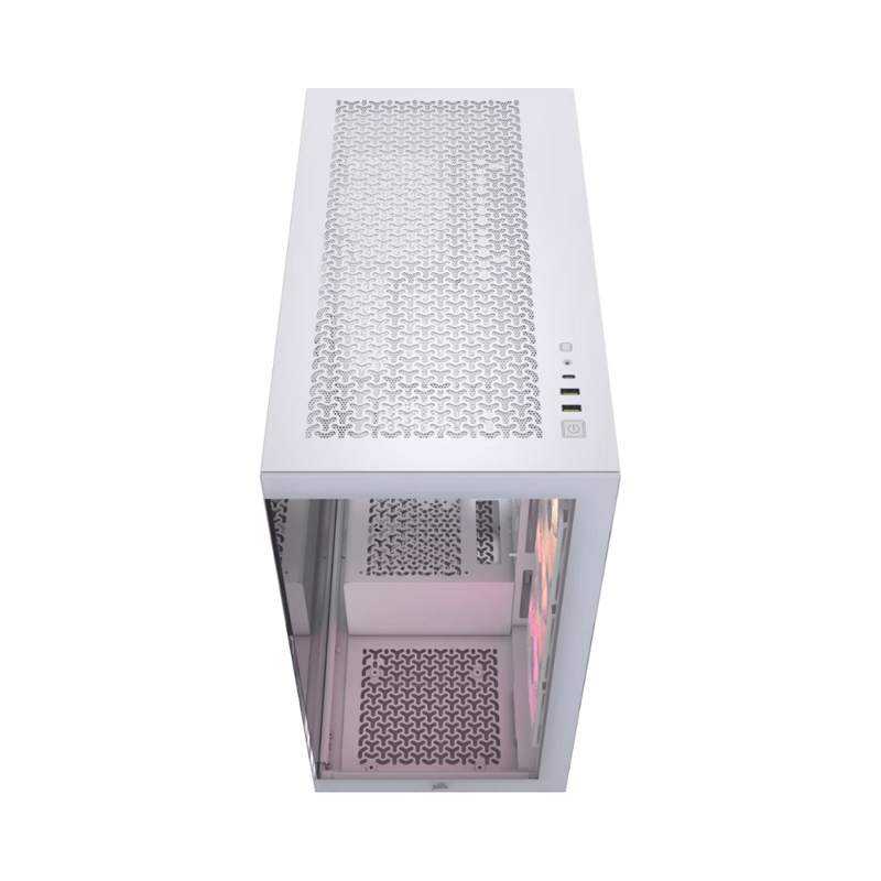 كيس Corsair 3500X Mid-Tower أبيض زجاجي مقوى iCUE RGB - 5