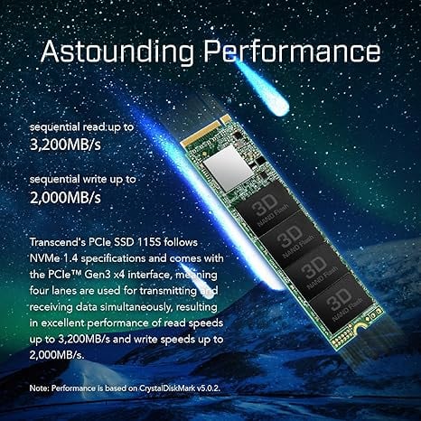 SSD Transcend MTE115 1TB NVMe M.2 2280 PCIe Gen3x4 - 7