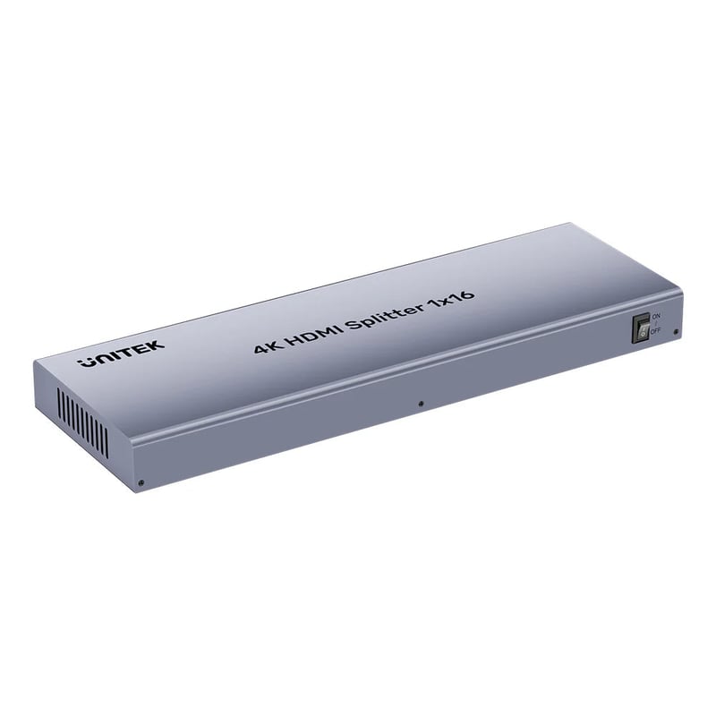 محول UNITEK HDMI Splitter 1 In 16 Out 4K@30Hz HDMI 1.4 رمادي فضائي - 1