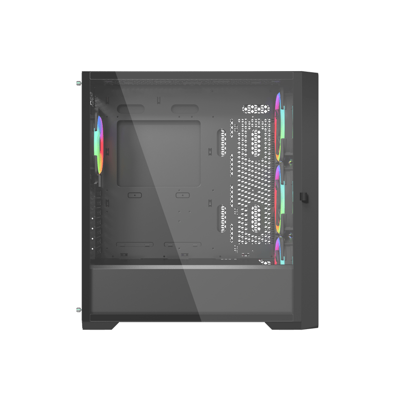 Raptor Falcon Strike Mid-Tower ATX Case Black Tempered Glass - 7