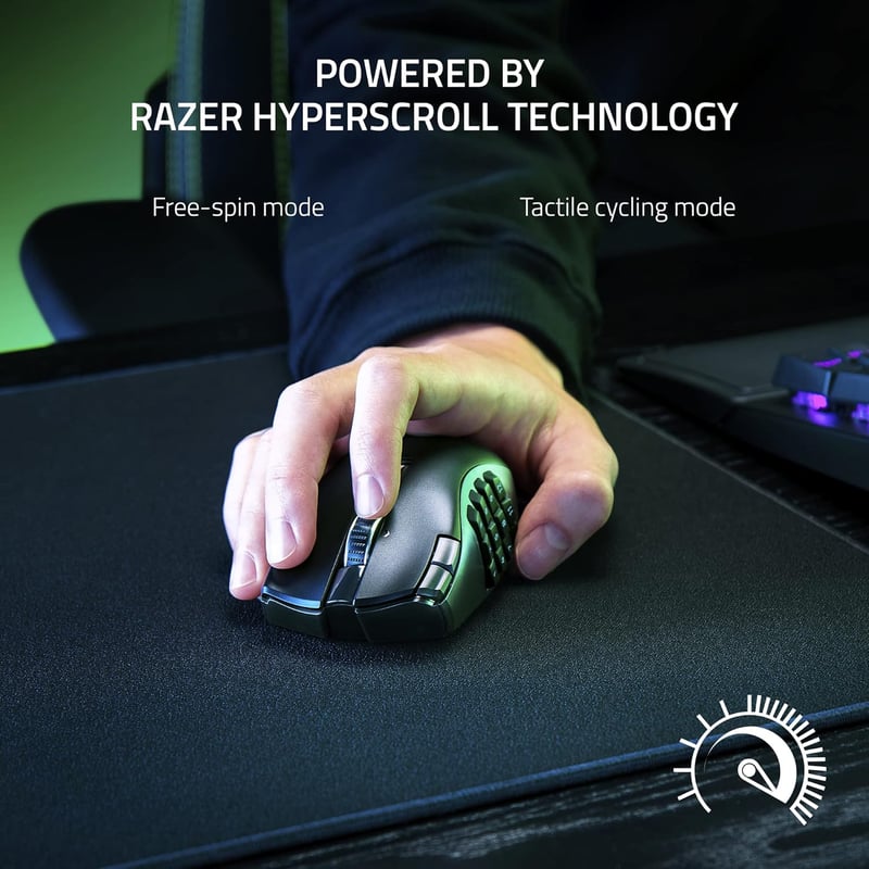 Razer Naga V2 HyperSpeed Wireless MMO Mouse 30K DPI - 5