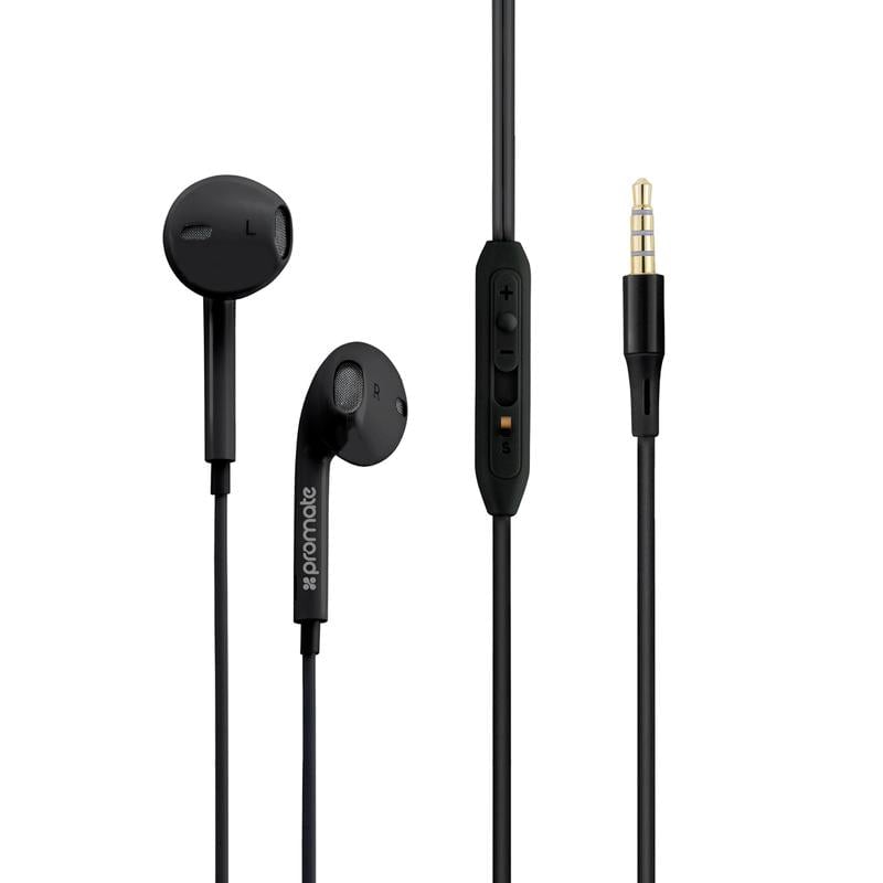 Promate gearPod-IS2 Wired Earbuds with Mic 3.5mm White - 1