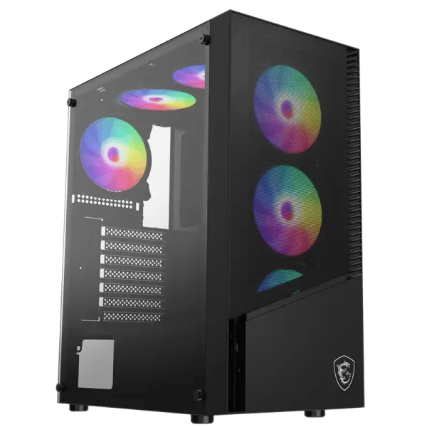 MSI MAG SHIELD 200L Mid-Tower ATX Case Tempered Glass - 5