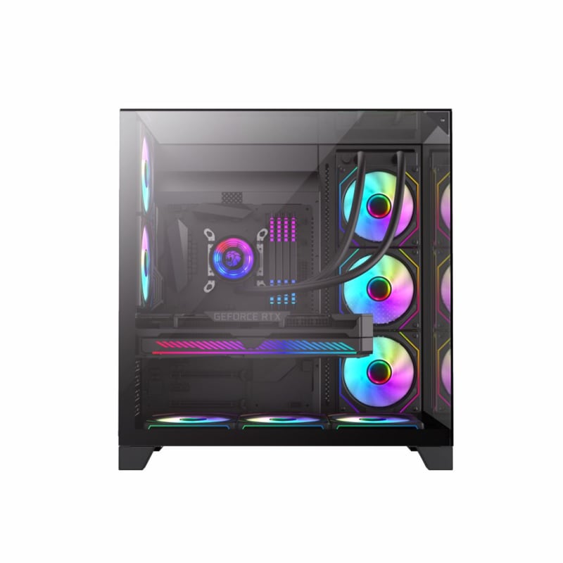 GAMEMAX Infinity Plus Mid-Tower ATX Case Black Tempered Glass - 6