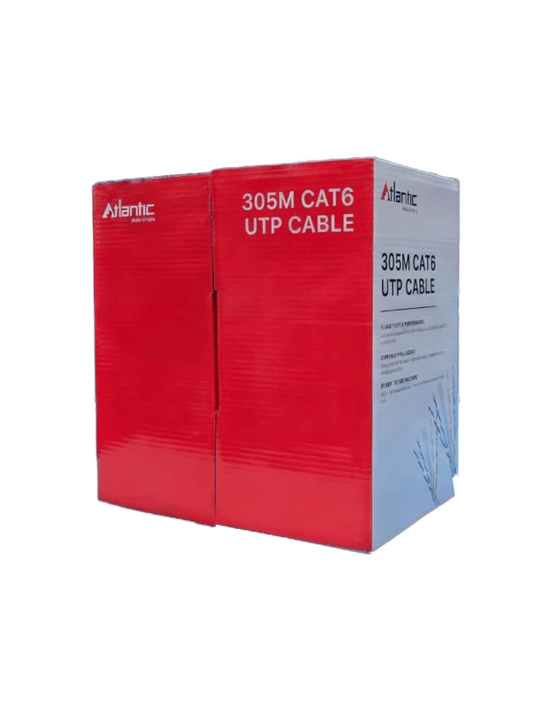 كيبل Atlantic CAT6 UTP Ethernet 305m Roll 0.57mm CCA PVC Orange - 7