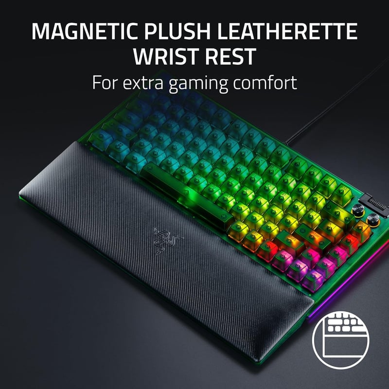 كيبورد Razer BlackWidow V4 75% Orange Tactile Hot-Swappable USB-C RGB - 9