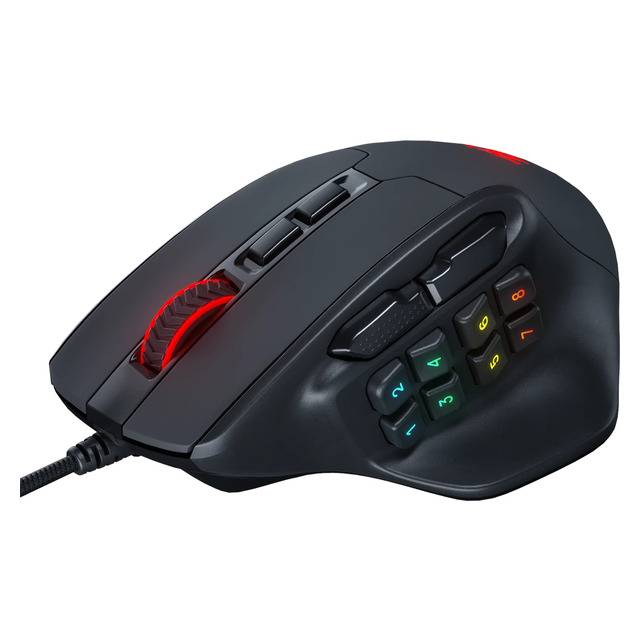 ماوس Redragon Aatrox M811 6200 DPI سلكي RGB 15 زر MMO أسود - 3