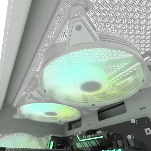 DarkFlash C6M ARGB 120mm Case Fan White - 3