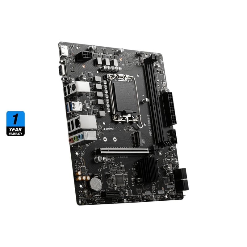 لوحة أم MSI PRO B760M-E Micro-ATX DDR5 LGA1700 - 5
