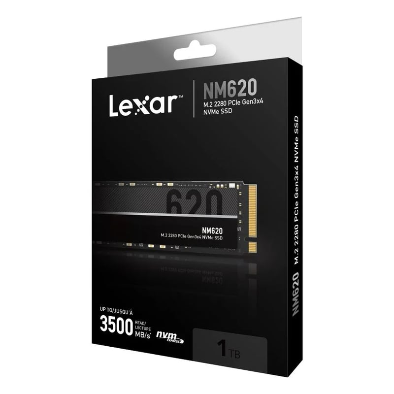 Lexar NM620 1TB NVMe M.2 PCIe 3.0 Internal SSD - 12