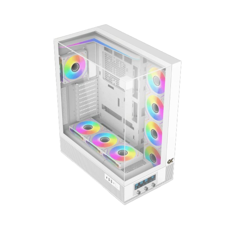 XIGMATEK Vision Pro Arctic Mid-Tower ATX Case White Tempered Glass - 3