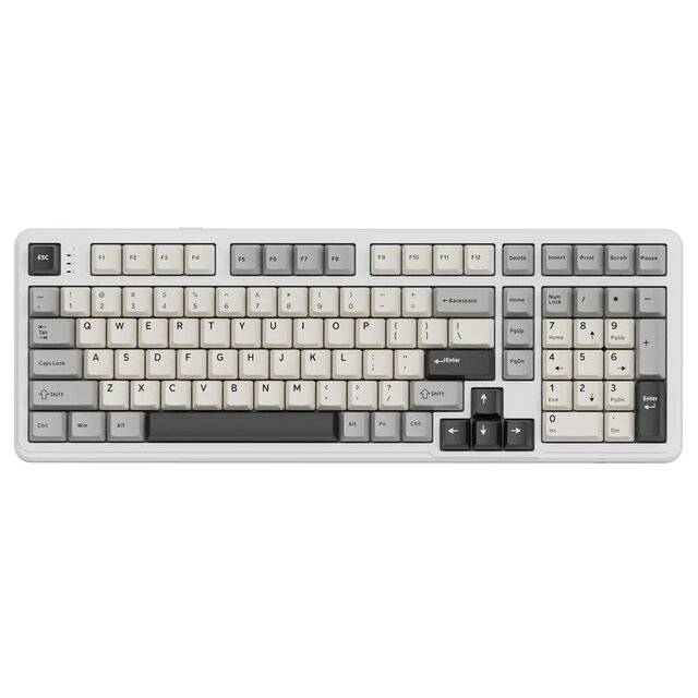 كيبورد Attack Shark X98 Full-Size Mechanical Wireless RGB Starlight White - 1