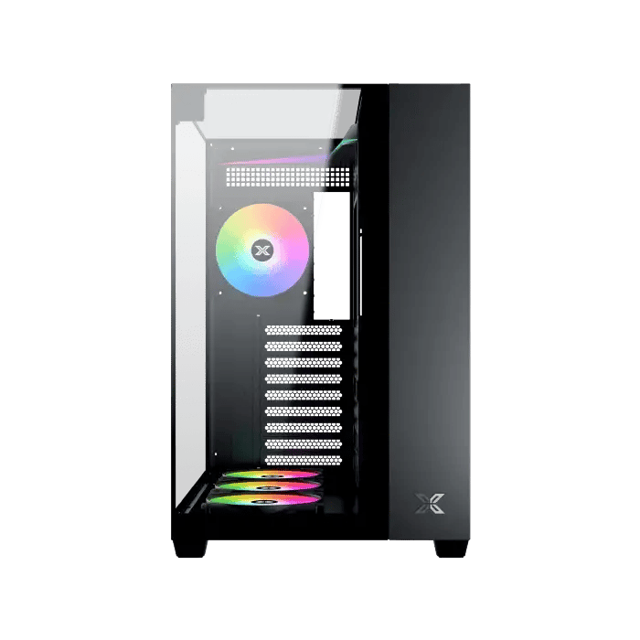 XIGMATEK Aqua V Arctic Mid-Tower ATX Case Black Tempered Glass - 3