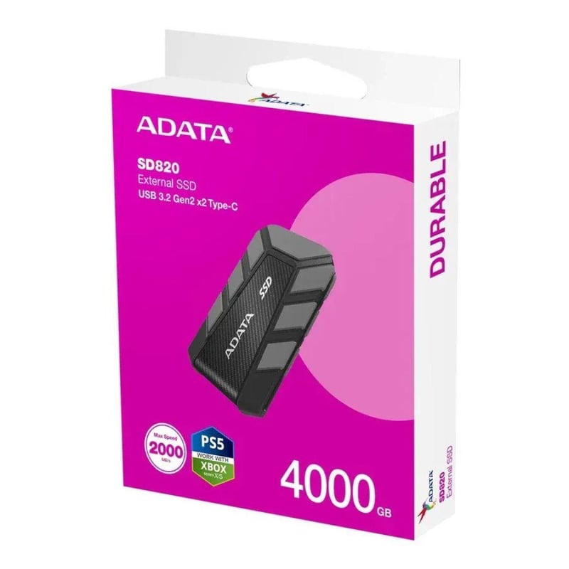 هارد خارجي ADATA SD820 4TB USB 3.2 Gen 2x2 Rugged Gray - 11