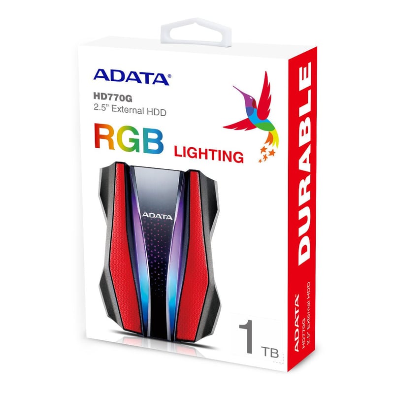 ADATA HD770G 1TB USB 3.2 Military-Grade External HDD RGB - 8