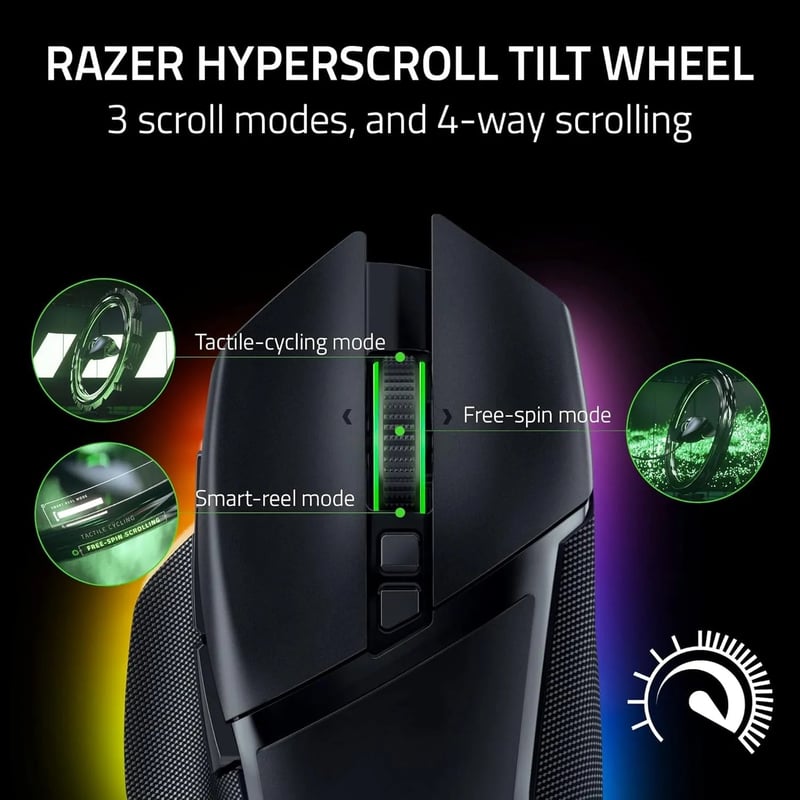 ماوس Razer Basilisk V3 Pro 30000 DPI Wireless RGB - 7