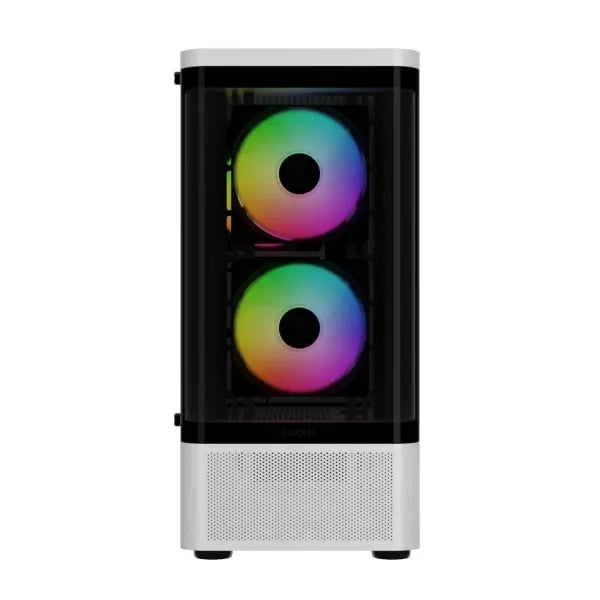 كيس Gamdias TALOS E3 Mid-Tower ATX أبيض زجاج مقسى - 2