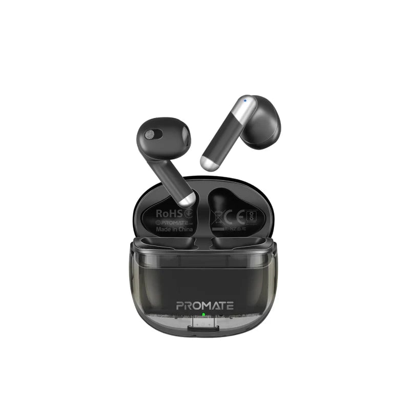 سماعات Promate TransPods IntelliTouch TWS بلوتوث 5.3 13mm 6H أزرق - 3