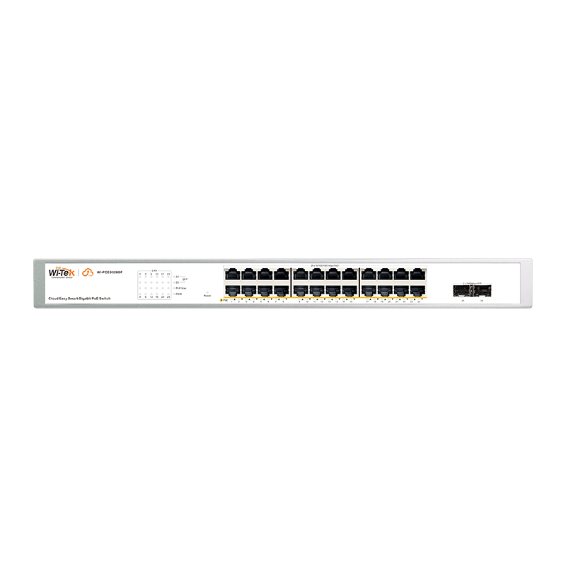 Wi-Tek Cloud Easy Smart 24-Port Gigabit PoE+ Switch with 2 SFP Slots - 3